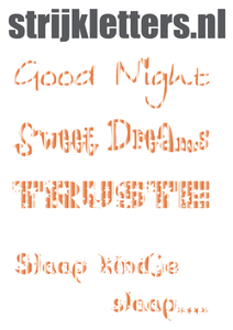 Vel Strijkletters Good Night Mirror Rood - afb. 1