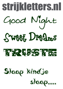 Vel Strijkletters Good Night Flex Donker Groen - afb. 1