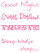 Vel Strijkletters Good Night Glitter Medium Pink - afb. 2