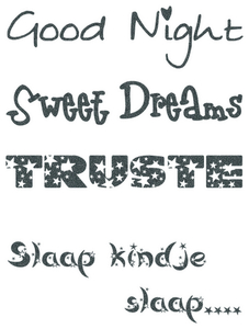 Vel Strijkletters Good Night Glitter Grey Glitter 459 - afb. 2