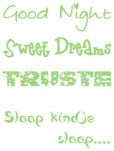 Vel Strijkletters Good Night Glitter Neon Green Glitter 447 - afb. 2