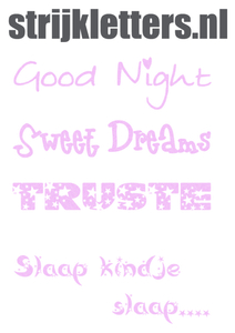 Vel Strijkletters Good Night Glitter Neon Purple 480 - afb. 1