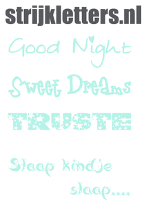 Vel Strijkletters Good Night Glitter Neon Bleu Glitter 480 - afb. 1