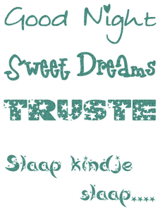 Vel Strijkletters Good Night Glitter Jade Glitter 482 - afb. 2