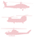 Vel Strijkletters Helicopters Mirror Roze - afb. 2