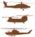 Vel Strijkletters Helicopters Design Leer Bruin - afb. 2