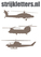 Vel Strijkletters Helicopters Design Leger - afb. 1