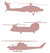 Vel Strijkletters Helicopters Design Leger Roze - afb. 2