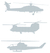 Vel Strijkletters Helicopters Design Metaalpop - afb. 2