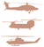 Vel Strijkletters Helicopters Design Ruit Beige - afb. 2