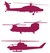 Vel Strijkletters Helicopters Design Zebra Roze - afb. 2