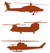 Vel Strijkletters Helicopters Design Zebra Tijger - afb. 2