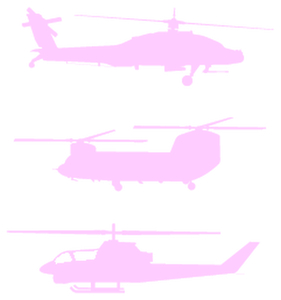Vel Strijkletters Helicopters Metallics Roze Metallic - afb. 2
