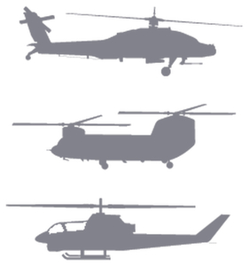 Vel Strijkletters Helicopters Polyester Ondergrond Grijs - afb. 2