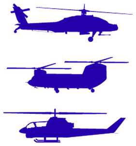 Vel Strijkletters Helicopters Flex Royal Blauw - afb. 2