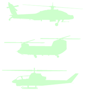 Vel Strijkletters Helicopters Flex Mint Groen - afb. 2