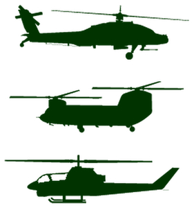 Vel Strijkletters Helicopters Flex Donker Groen - afb. 2