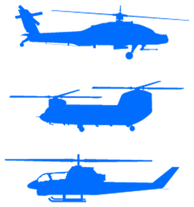 Vel Strijkletters Helicopters Flex Licht Blauw - afb. 2