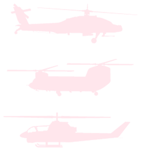 Vel Strijkletters Helicopters Flex Pastel Roze - afb. 2