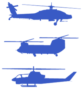 Vel Strijkletters Helicopters Flex Oceaanblauw - afb. 2