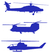 Vel Strijkletters Helicopters Flex Middel Blauw - afb. 2