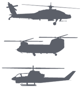 Vel Strijkletters Helicopters Flex Licht Graphiet - afb. 2