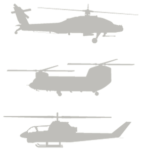 Vel Strijkletters Helicopters Flex Heather Grijs - afb. 2
