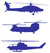 Vel Strijkletters Helicopters Flock Azure Blauw - afb. 2