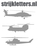 Vel Strijkletters Helicopters Flock Donker Grijs - afb. 1