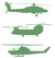 Vel Strijkletters Helicopters Flock Groen - afb. 2