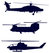 Vel Strijkletters Helicopters Flock Navy Blauw - afb. 2