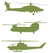 Vel Strijkletters Helicopters Holografische Goud - afb. 2