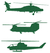 Vel Strijkletters Helicopters Holografische Groen - afb. 2