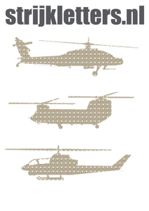 Vel Strijkletters Helicopters Parlemoer - afb. 1
