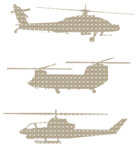 Vel Strijkletters Helicopters Parlemoer - afb. 2