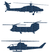 Vel Strijkletters Helicopters Glitter Navy - afb. 2