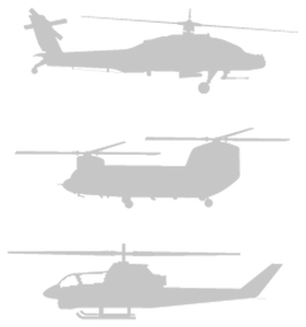 Vel Strijkletters Helicopters Reflecterend Zilver - afb. 2