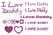 Vel Strijkletters I Love Daddy Glitter Lavender 428 - afb. 2