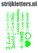 Vel Strijkletters I Love Daddy Glow in the Dark Groen - afb. 1