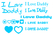 Vel Strijkletters I Love Daddy Glow in the Dark Blauw - afb. 2