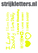 Vel Strijkletters I Love Daddy Glow in the dark Glow in the Darg Geel - afb. 1