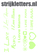 Vel Strijkletters I Love Mama Glow in the Dark - afb. 1