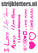 Vel Strijkletters I Love Mama Glow in the Dark Roze - afb. 1