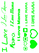 Vel Strijkletters I Love Mama Glow in the Dark Groen - afb. 2