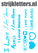 Vel Strijkletters I Love Mama Glow in the Dark Blauw - afb. 1