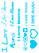 Vel Strijkletters I Love Mama Glow in the Dark Blauw - afb. 2
