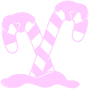 Vel Strijkletters Kerst Candy Cane Flex Baby Rose - afb. 2