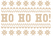 Vel Strijkletters Kerst Fair Isle Design Leger Beige - afb. 2