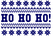 Vel Strijkletters Kerst Fair Isle Flock Royal Blauw - afb. 2