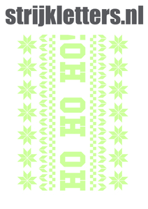 Vel Strijkletters Kerst Fair Isle Glow in the Dark - afb. 1